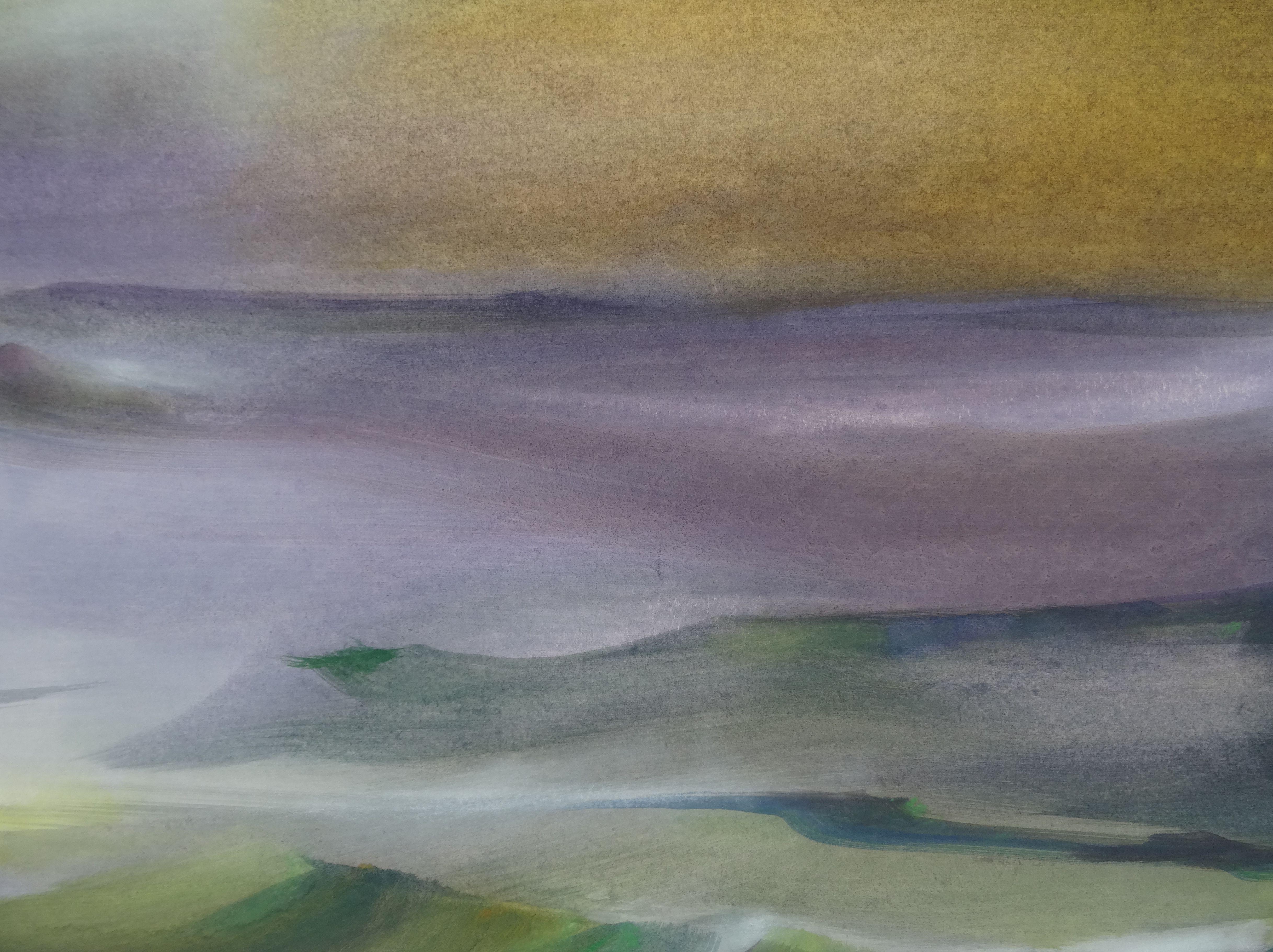 Waves. Watercolor, paper, 55 x 93 cm For Sale 1