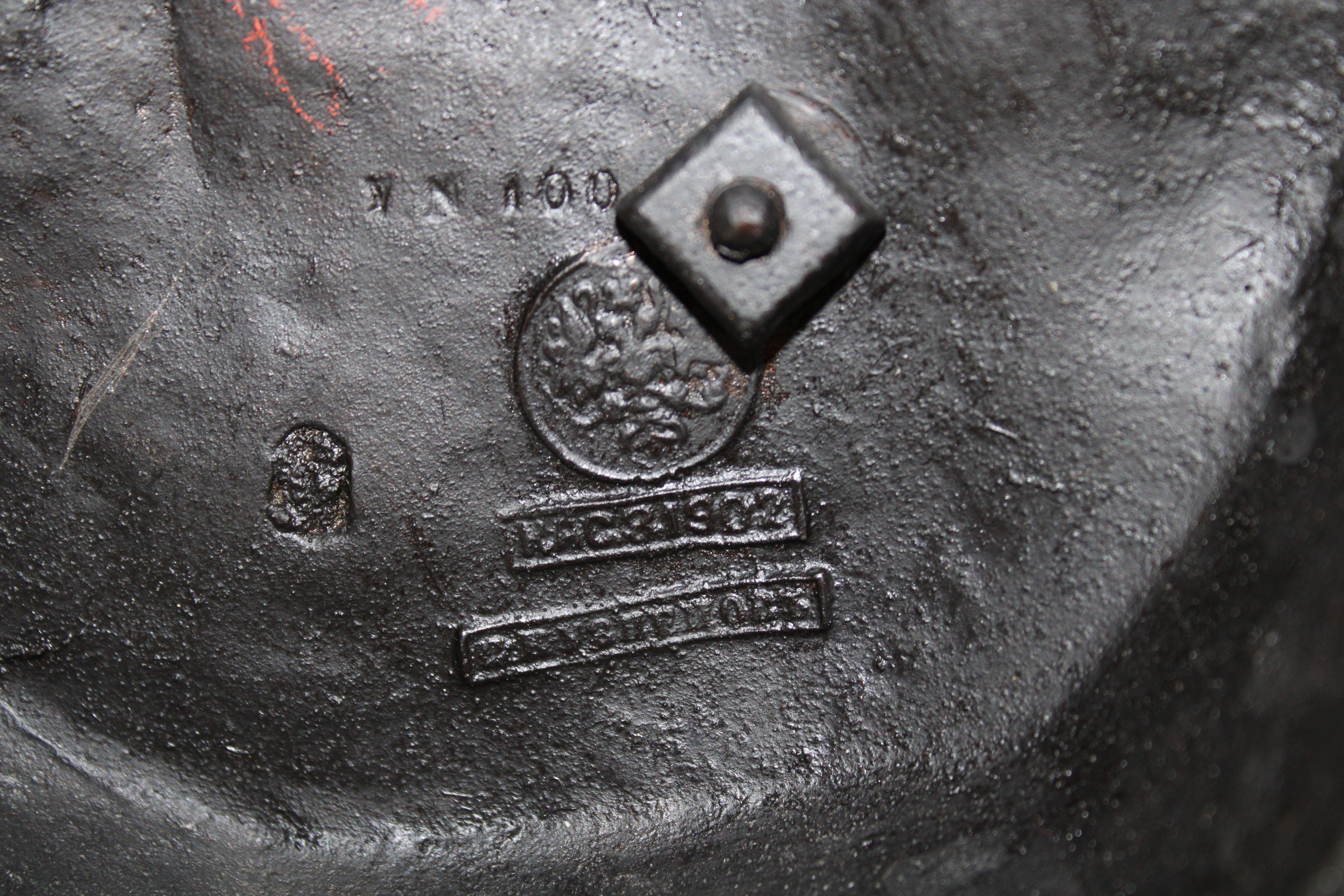 Ruth. 1902. Сast iron, h 61 cm; w 27 cm molder Kuznetsov, factory KASLI For Sale 14
