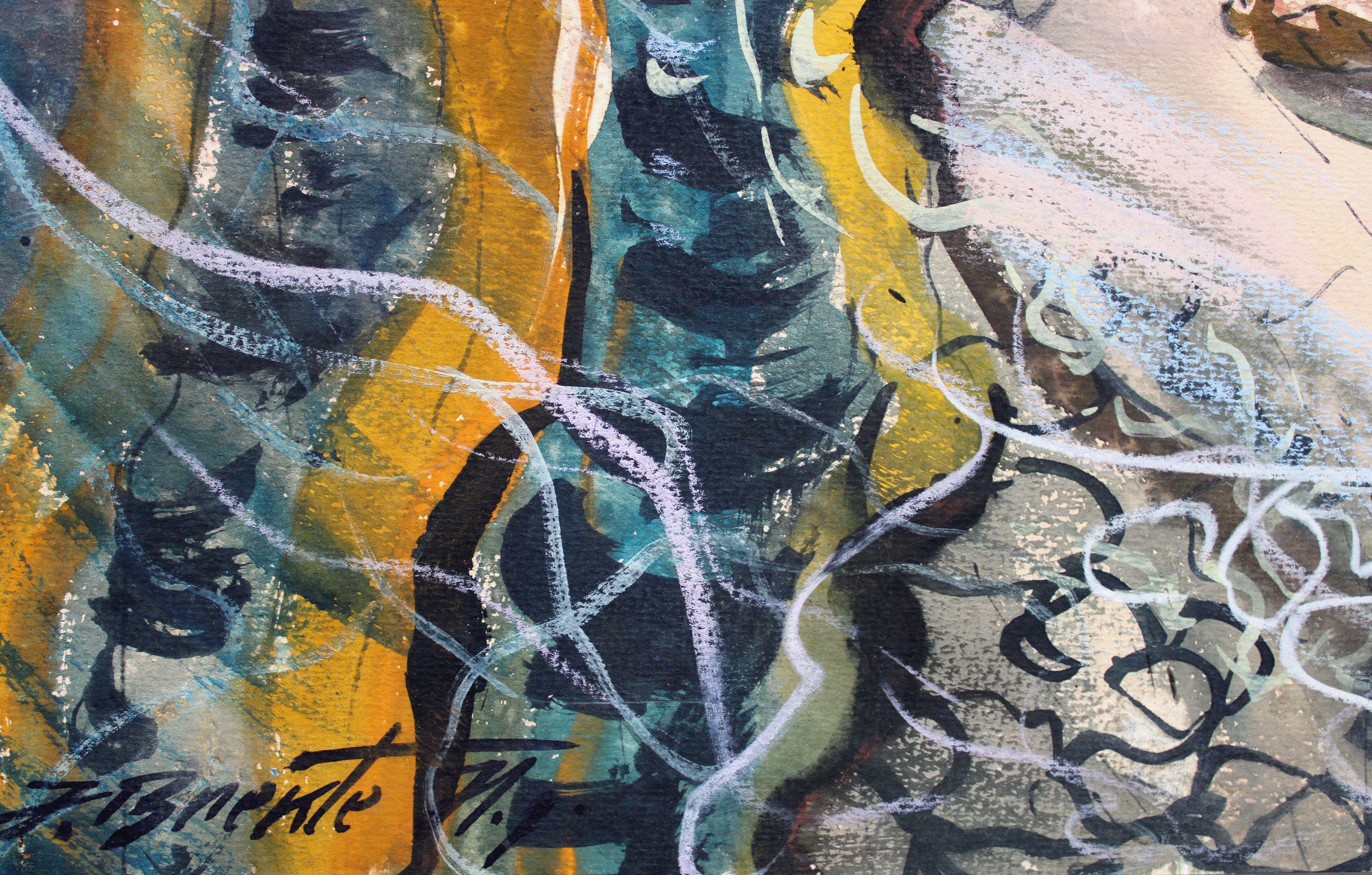 Crab. 1971, watercolor on paper, 63 x 69, 3 cm For Sale 6