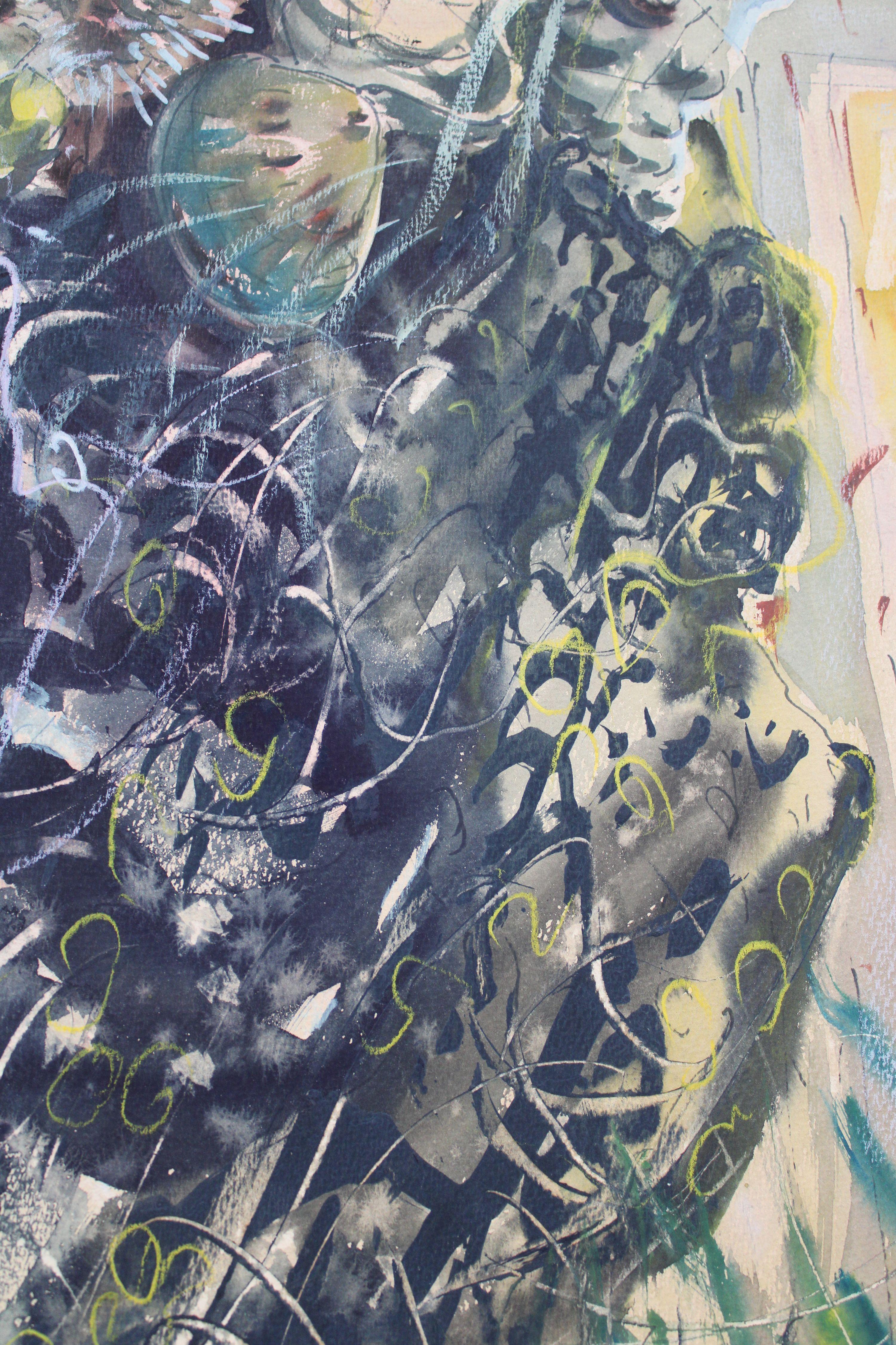 Crab. 1971, watercolor on paper, 63 x 69, 3 cm For Sale 10