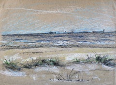 Am Meer. Papier, Pastell 27x33 cm, Papier