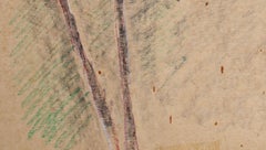 Blume. Papier, Pastell 33x27 cm