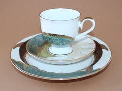 trio de café Antonina Paskevica, hauteur de la tasse 7, 5 cm ; diamètre 8 cm