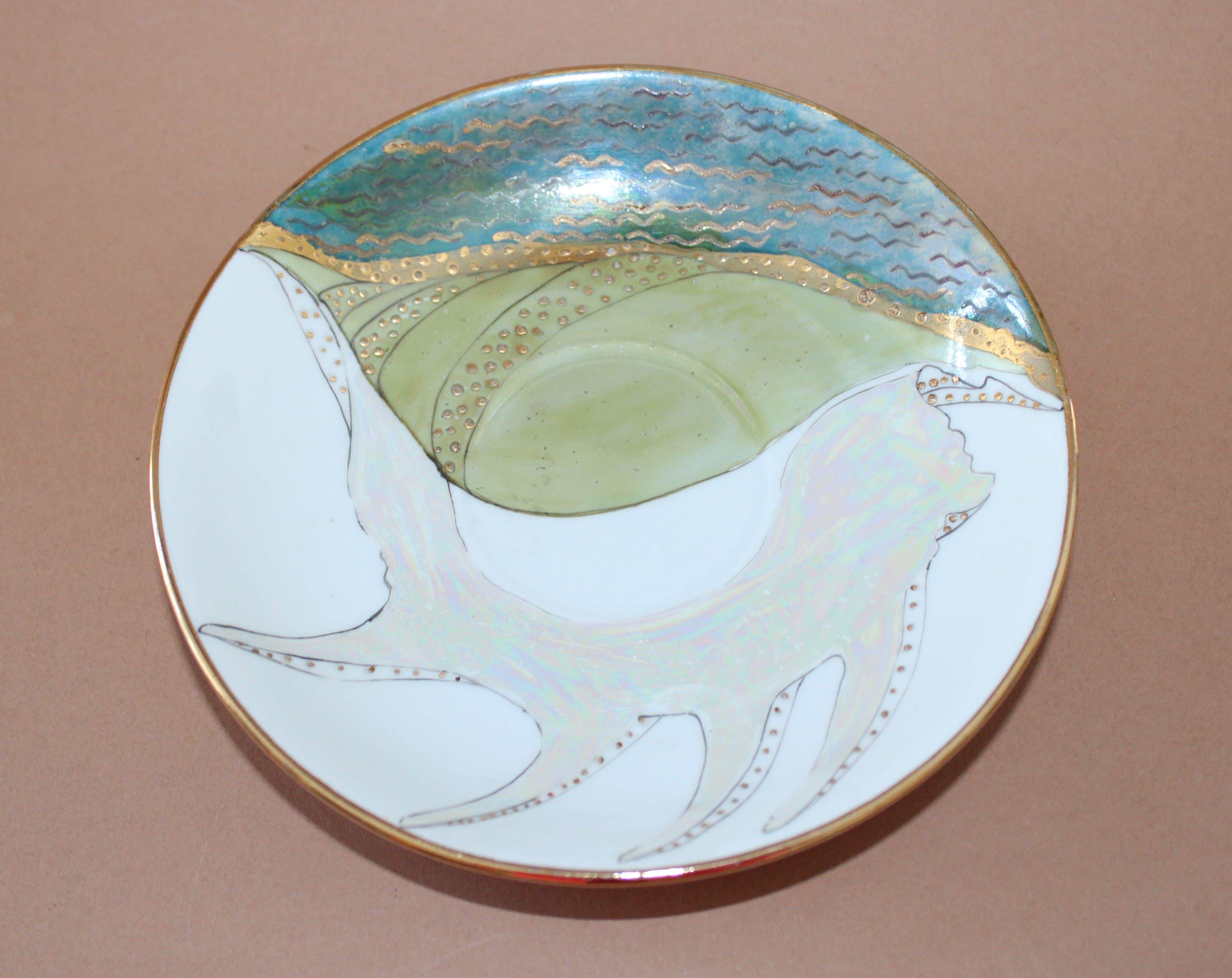 Coffee trio by Antonina Paskevica, cup height 7, 5 cm; diameter 8 cm For Sale 4