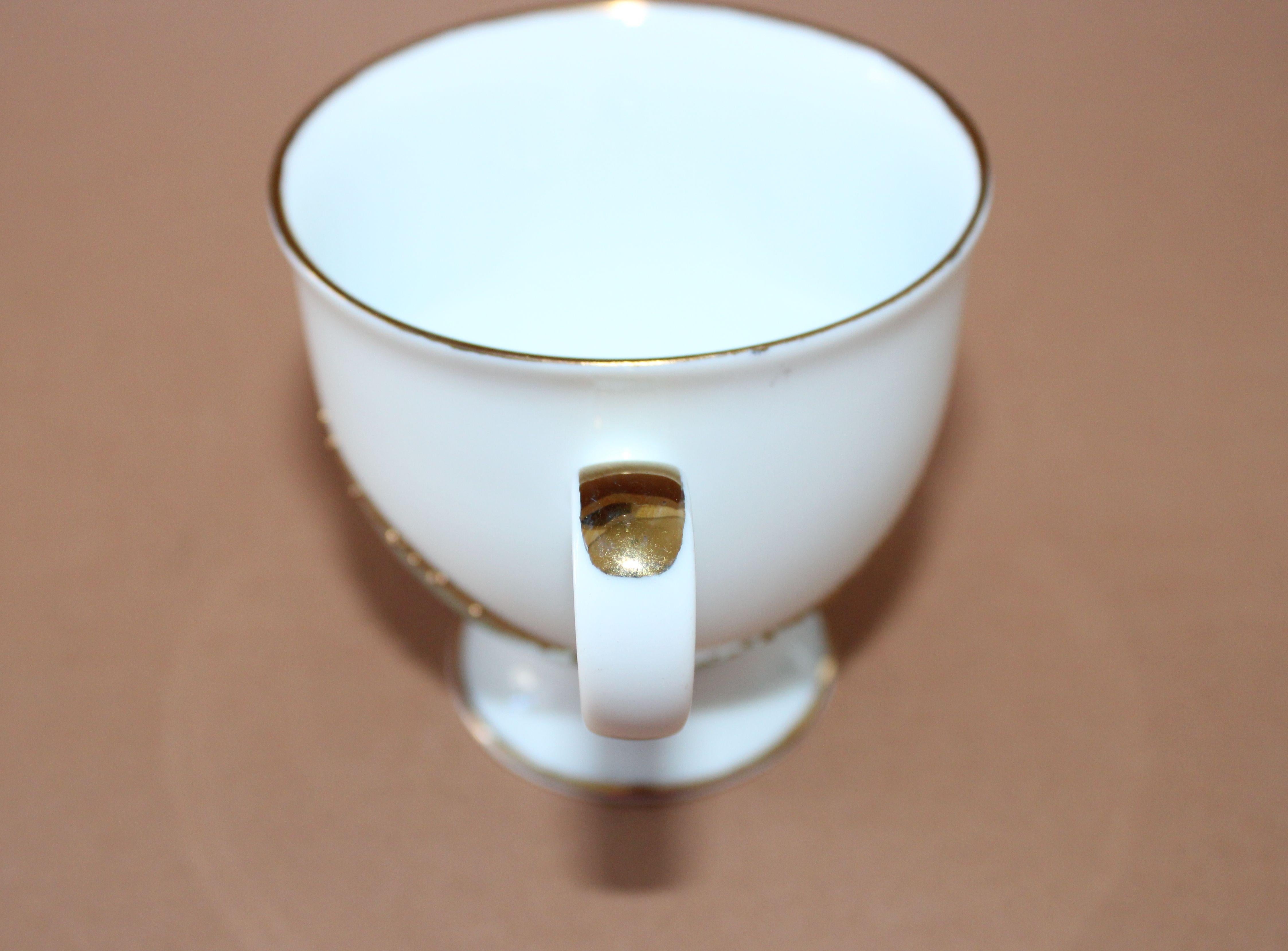 Coffee trio by Antonina Paskevica, cup height 7, 5 cm; diameter 8 cm For Sale 7