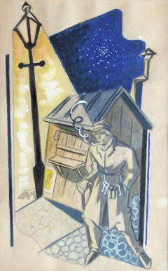 Paradiso perduto. Carta, tecnica mista, 28,5x18 cm