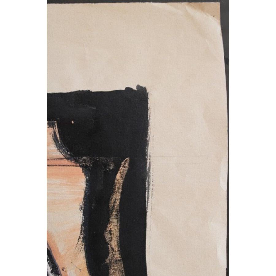 Schizzo. Anni '30, acquerello, matita su carta, 42x27 cm in vendita 1