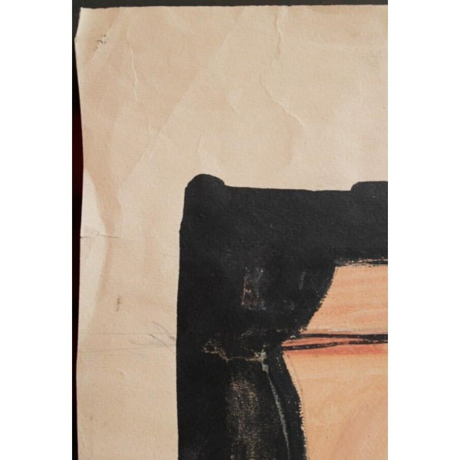 Schizzo. Anni '30, acquerello, matita su carta, 42x27 cm in vendita 2