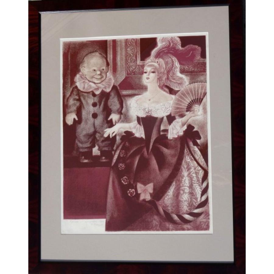 Doll. 1987, paper, etching, 80x60 cm - Art by Josif Elgurt