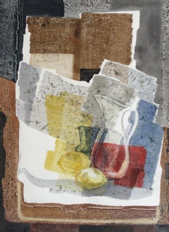Deux citrons et un pichet. 1980, papier, aquarelle, 75, 5 x 56 cm
