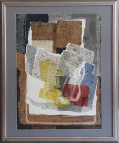 Two lemons and jug. 1980s, paper, watercolor, 75, 5 x 56 cm