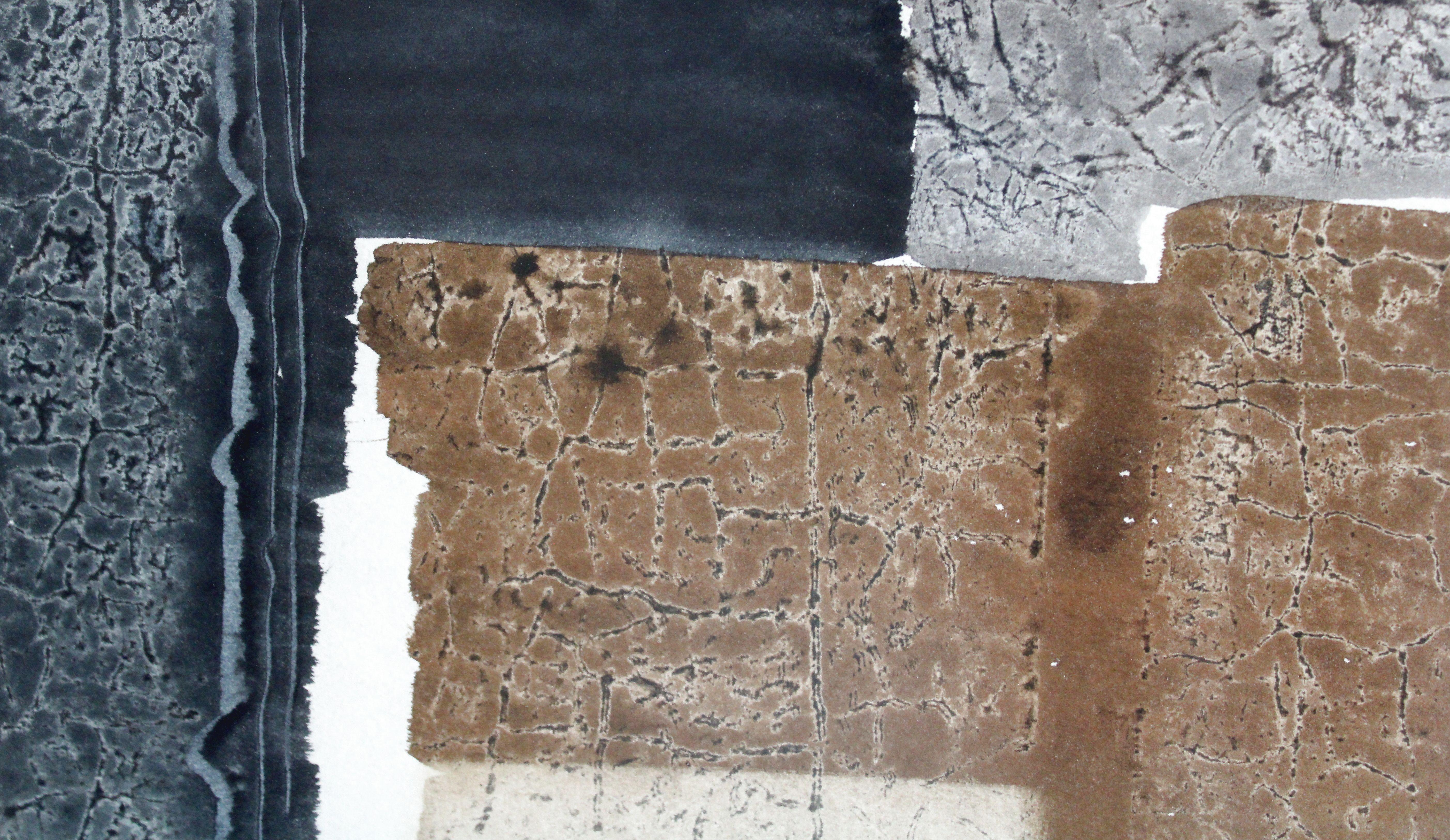 Dos limones y jarra Años 80, papel, acuarela, 75, 5 x 56 cm en venta 2