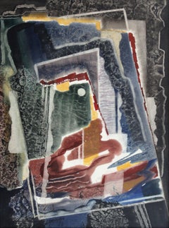 Composición abstracta. 1994, papel, acuarela, 75 x 55 cm