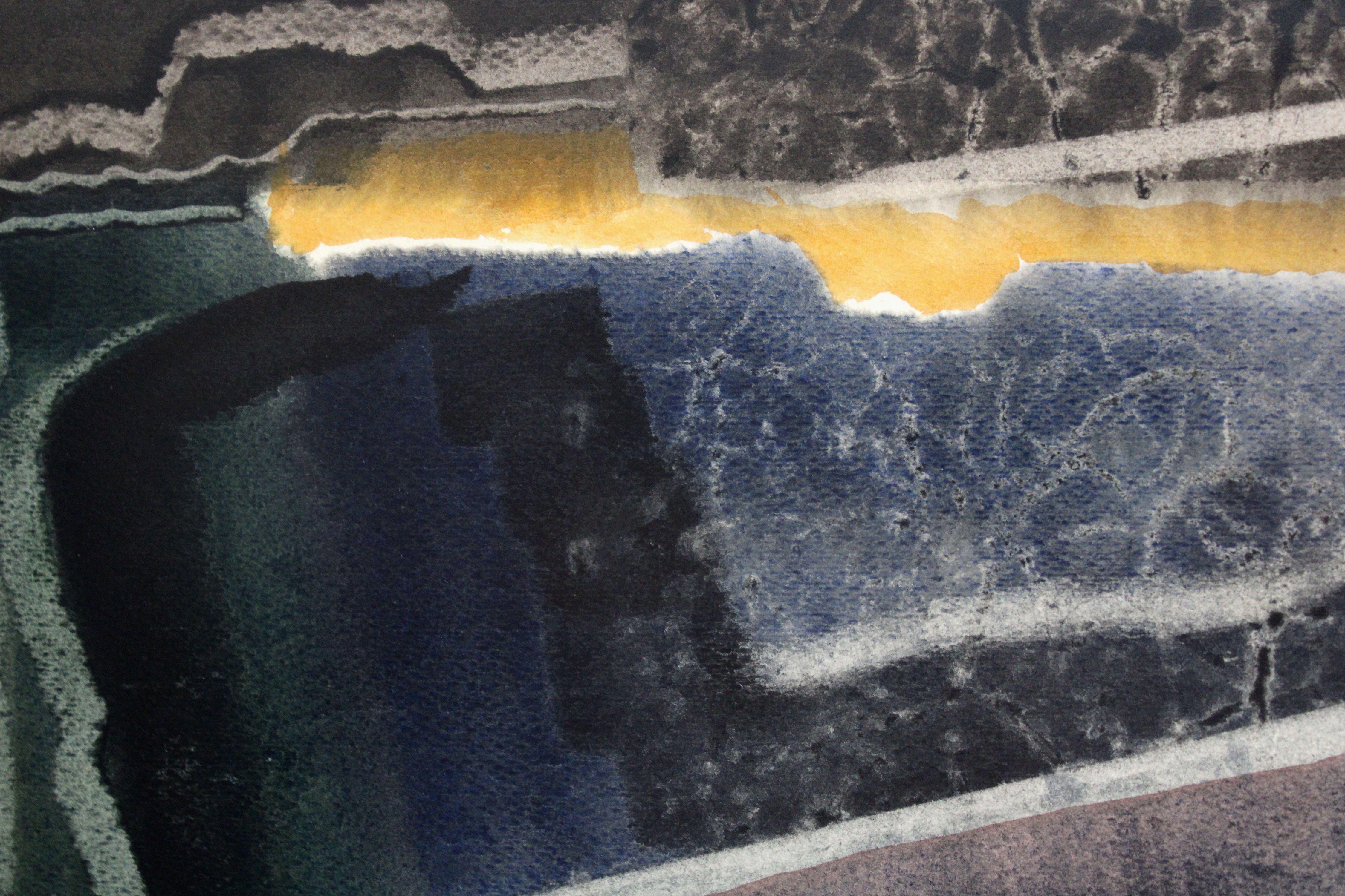 Abstract composition. 1994, paper, watercolor, 75 x 55 cm For Sale 3