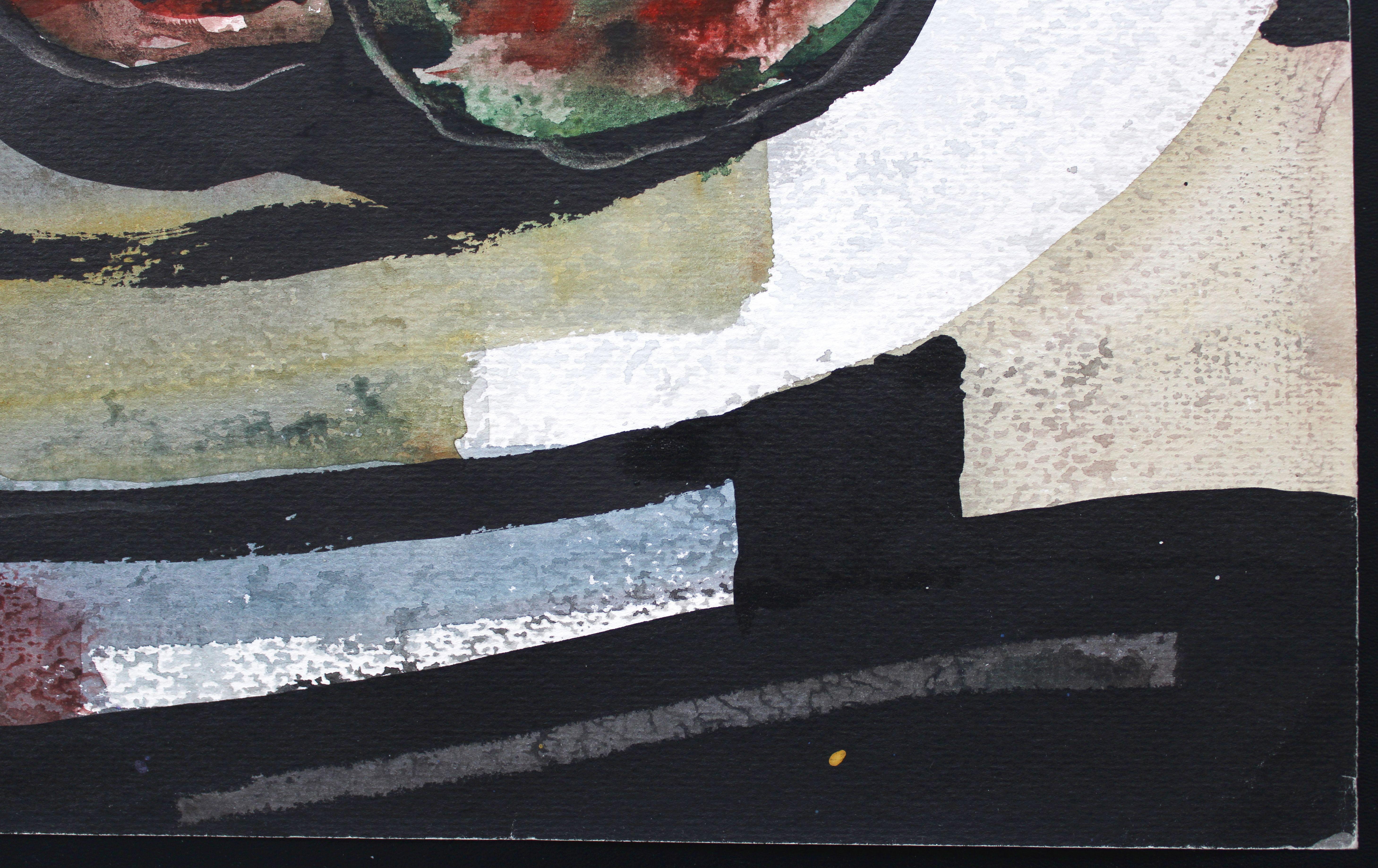Black mug with apples. 1971, watercolor on paper, 72, 5 x 54 cm For Sale 1