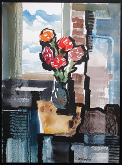 Roses. 1983, aquarelle sur papier, 75x55 cm