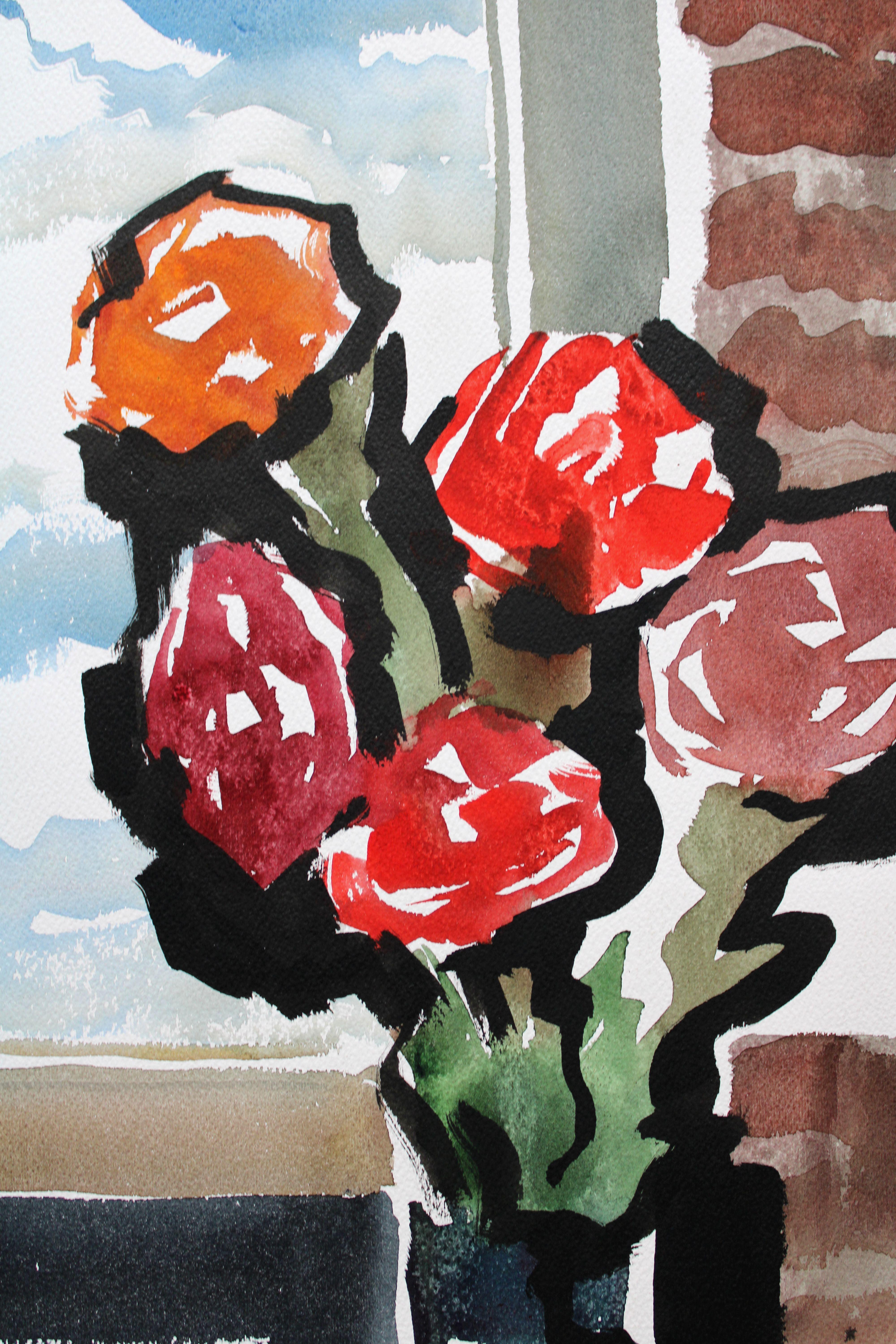 Roses. 1983, watercolor on paper, 75x55 cm

Jekabs Arturs Springis 

(1907– 2004) Painter, Latvia

1924 – 1927 – he learned at Aizpute Secondary School
1927 – 1930 – learning at Liepaja Art Craft School, department of decorative painting
1930 – 1936