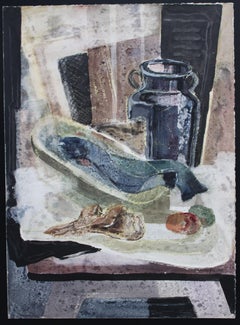 Still Life with eelpout. 1979, watercolor on paper, 75x55 cm