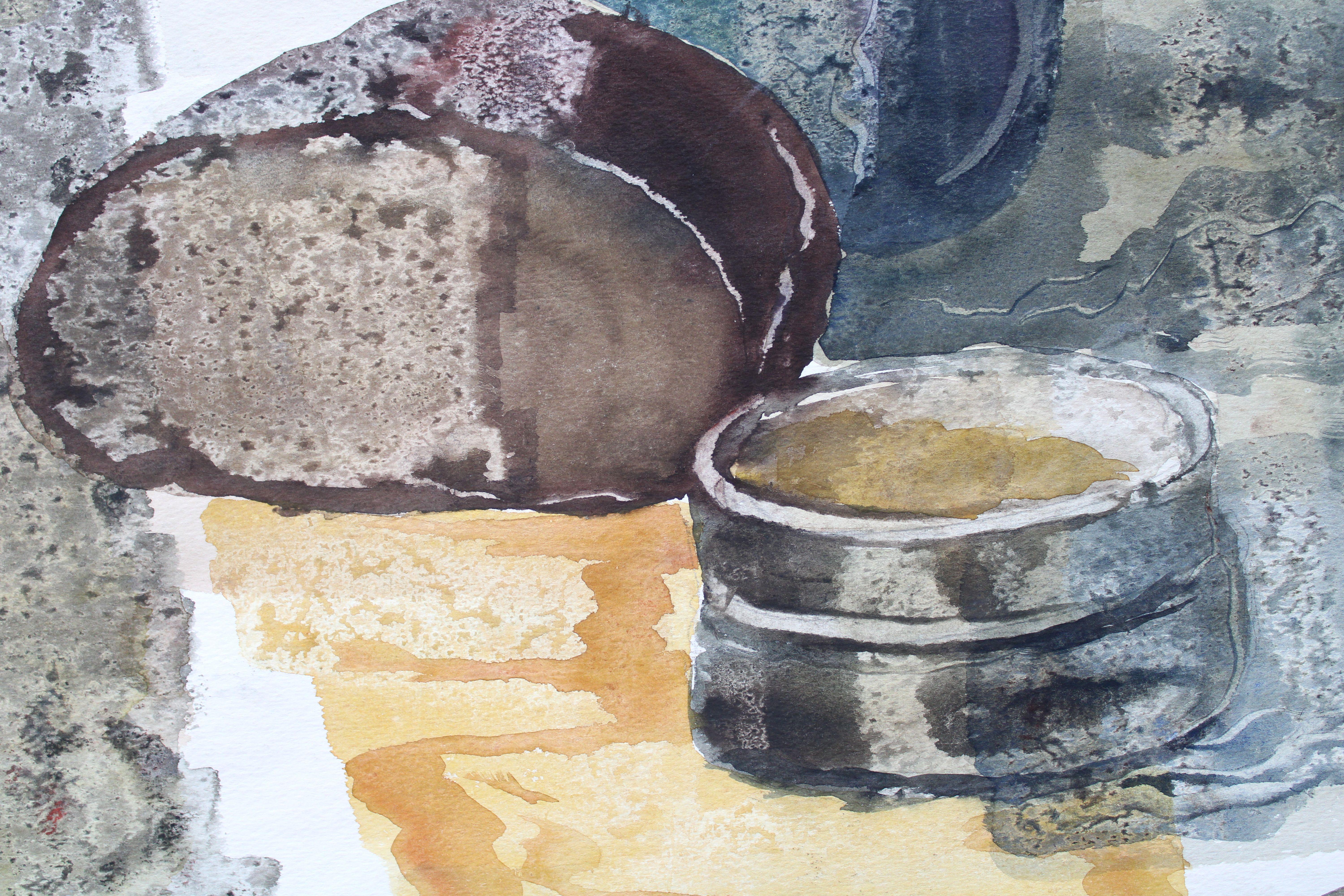 Natura morta con pane  1983, acquerello su carta, 75, 5 x 55, 5 cm

Jekabs Arturs Springis 

(1907-2004) Pittore, Lettonia

1924 - 1927 - ha studiato presso la scuola secondaria di Aizpute.
1927 - 1930 - apprendimento presso la Scuola di Artigianato