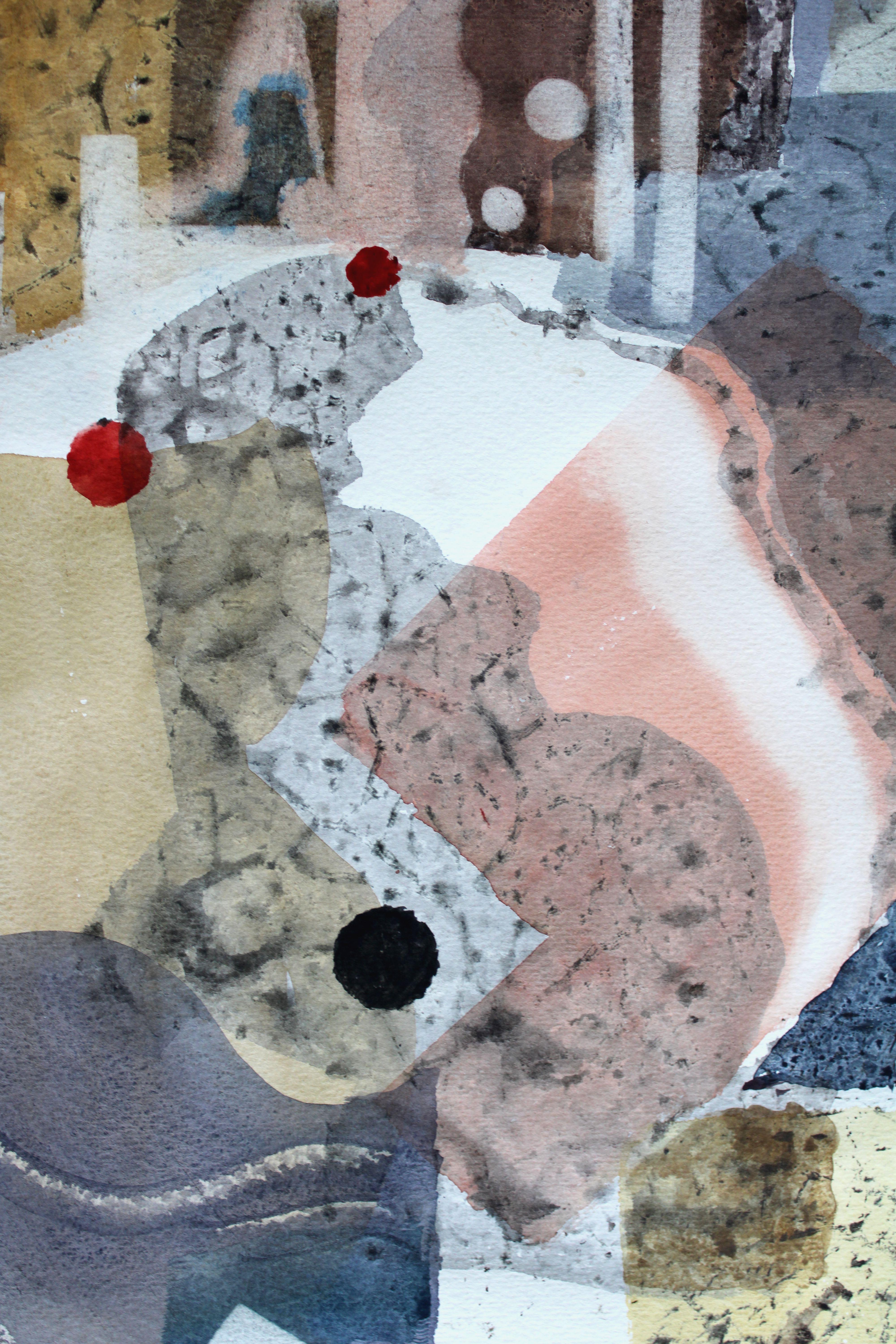 Composition. May 27. 1992, watercolor on paper, 73x48 cm For Sale 2