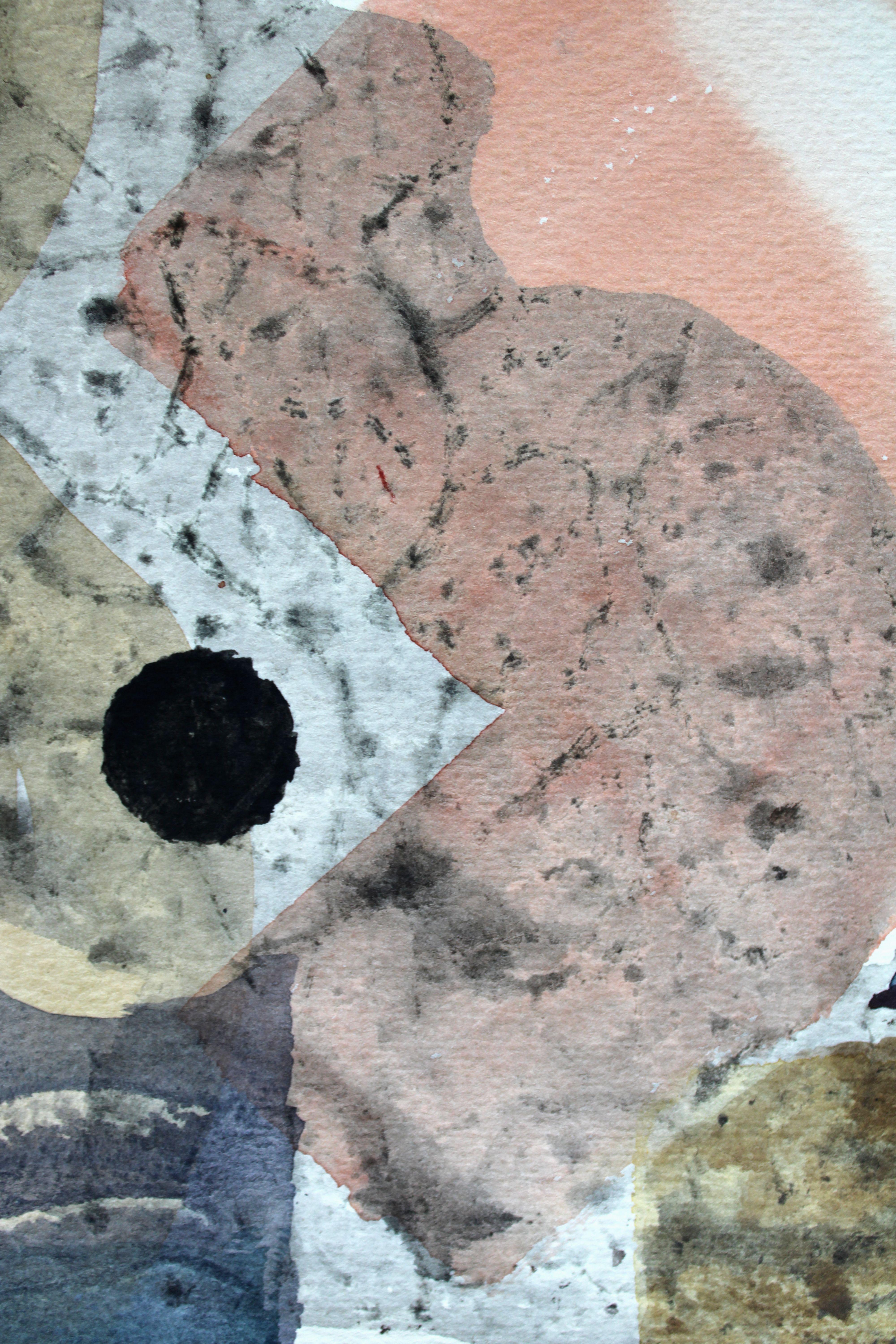 Composition. May 27. 1992, watercolor on paper, 73x48 cm For Sale 5