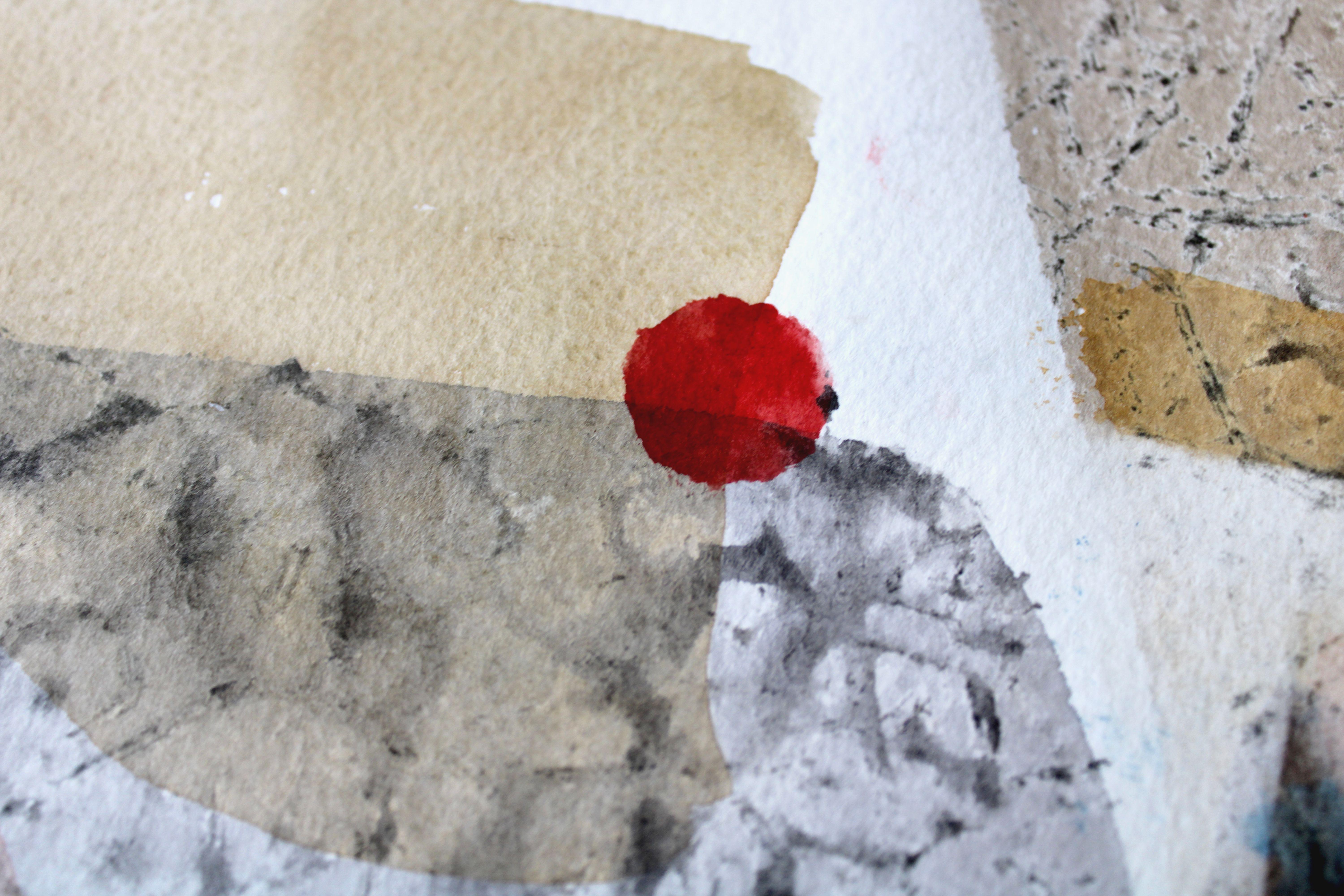 Composition. May 27. 1992, watercolor on paper, 73x48 cm For Sale 4