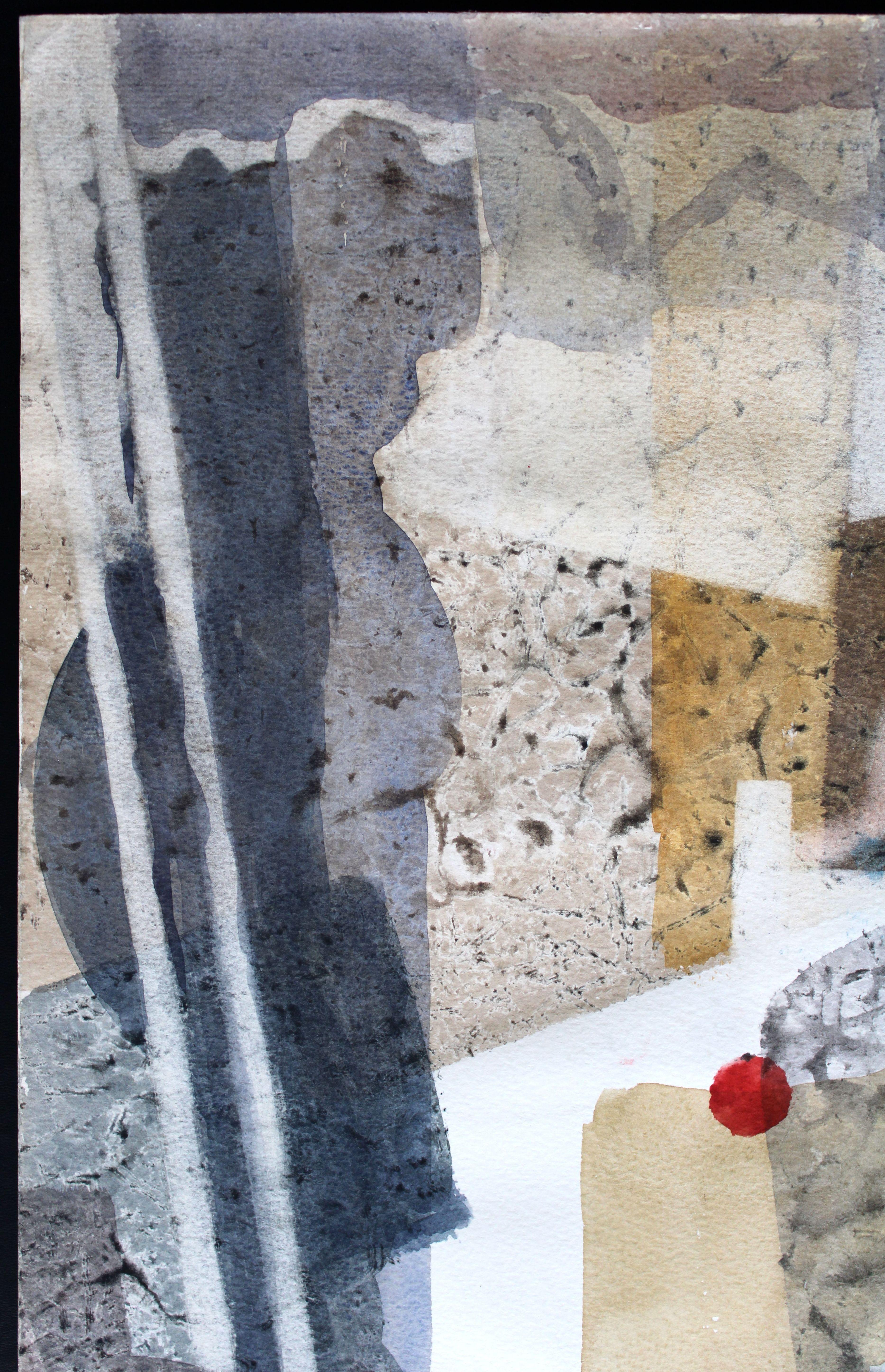Composition. May 27. 1992, watercolor on paper, 73x48 cm For Sale 1