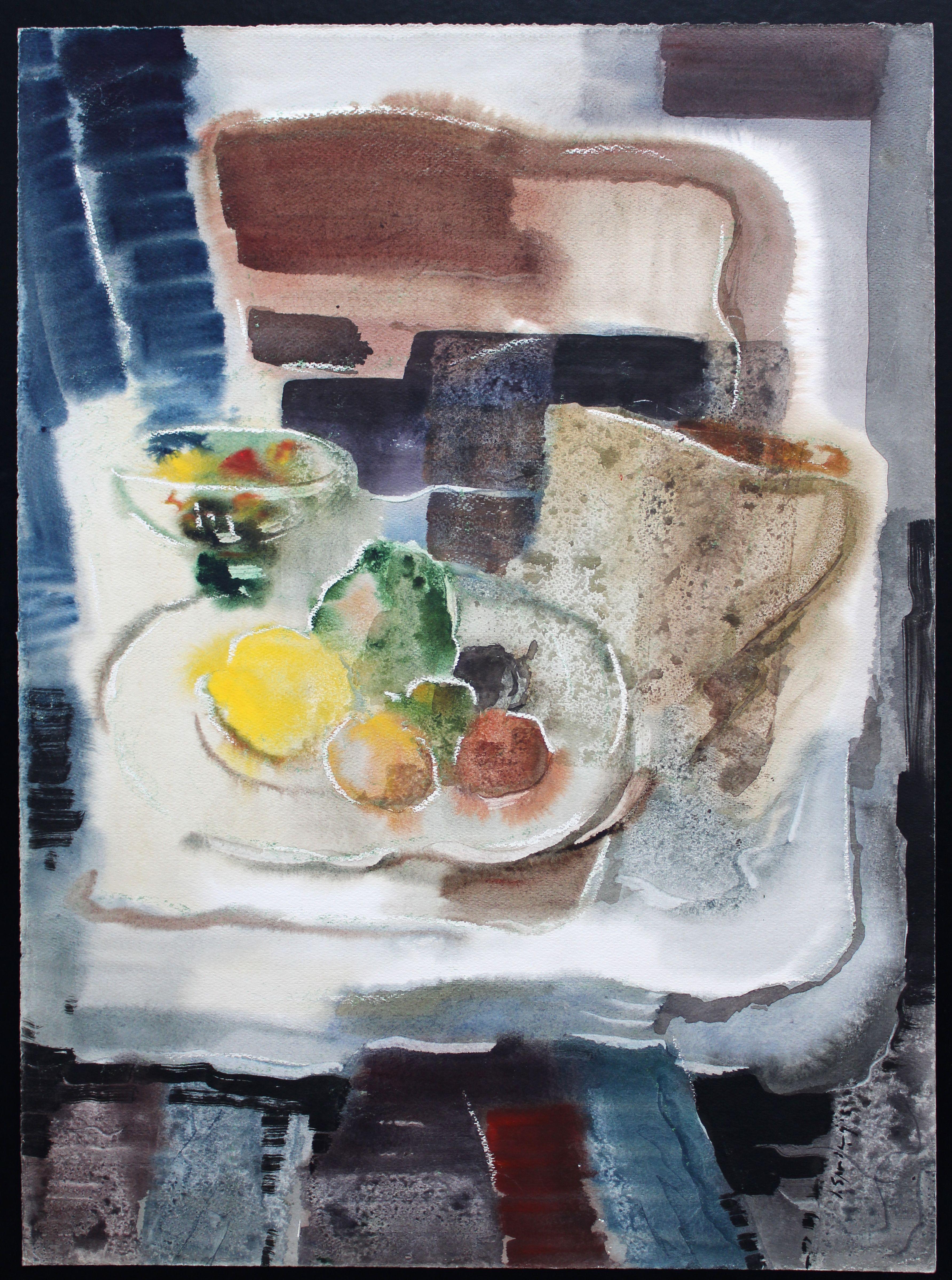 Früchte. Aquarell auf Papier, 74, 5 x 55 cm, Aquarell – Art von Jekabs Arturs Springis 