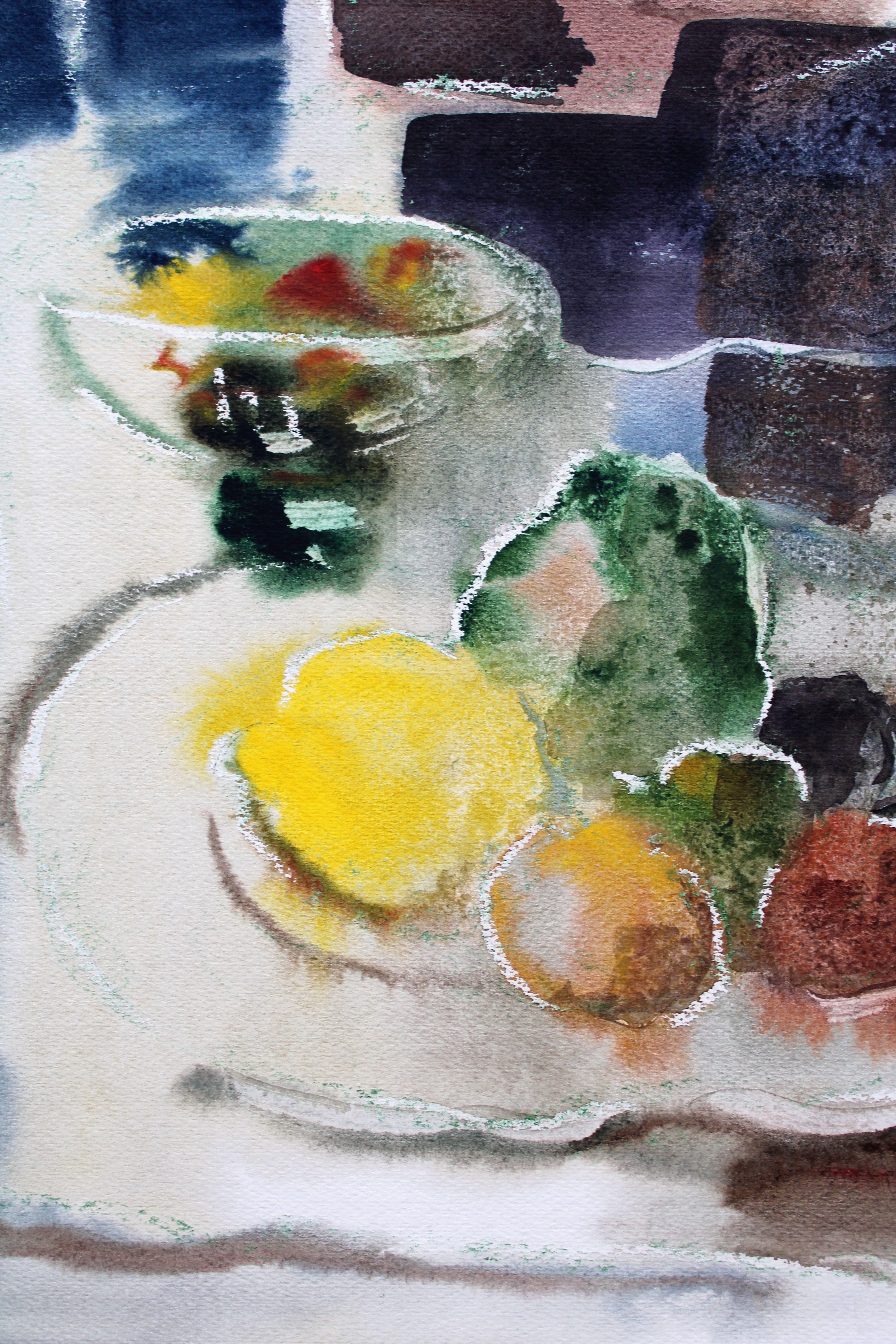 Früchte. Aquarell auf Papier, 74, 5 x 55 cm, Aquarell

Jekabs Arturs Springis 

(1907- 2004) Maler, Lettland

1924 - 1927 - er besuchte die Aizpute Secondary School
1927 - 1930 - Ausbildung an der Kunstgewerbeschule Liepaja, Abteilung für dekorative