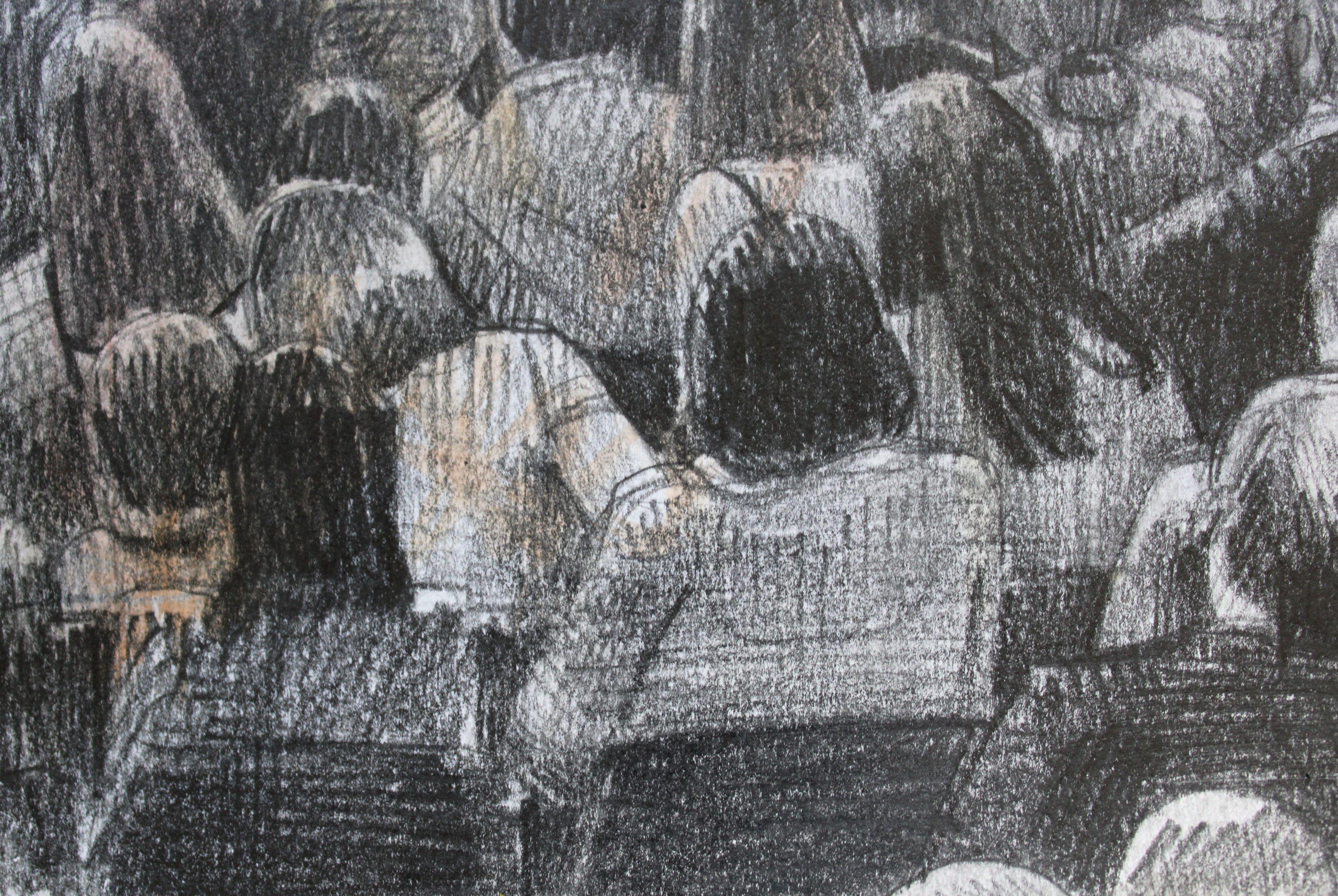The little violinist. 2021., pencil, paper, 25x25 cm

Ansis Butnors (1977)

Education:
J. Rozentals Art School in Riga  – 1989. – 1996.
Latvian Academy of Art, Painting Department – 1996. – 2000.

Exhibitions:
Solo exhibitions:
2003. – art salon