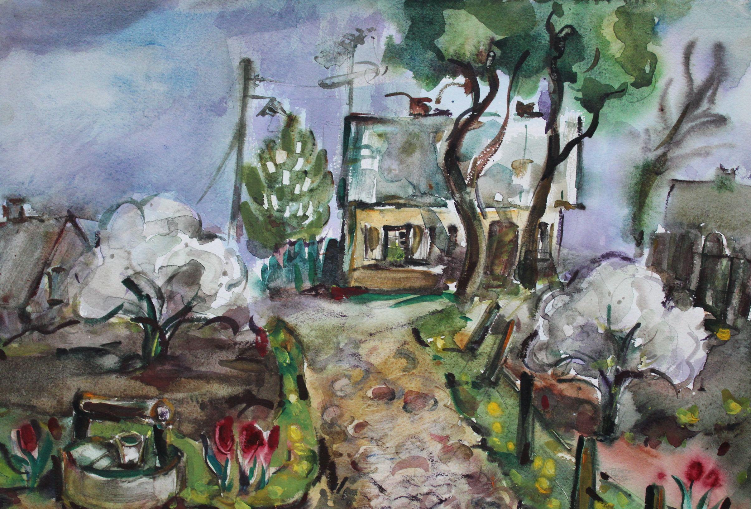 Calle Kalna. Tukums. - Art Realista de Dzidra Bauma