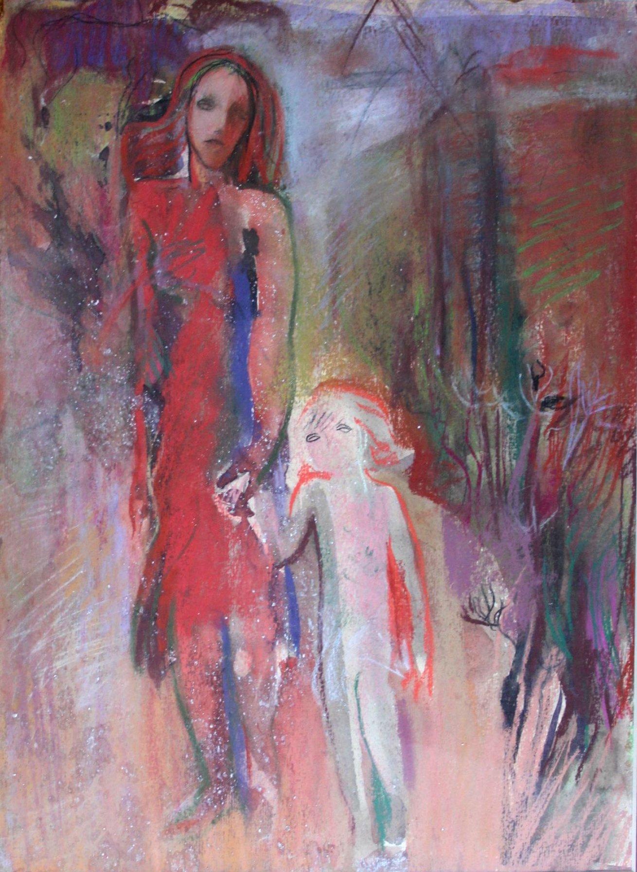 Camino - Figurative Art Gris de Irena Luse