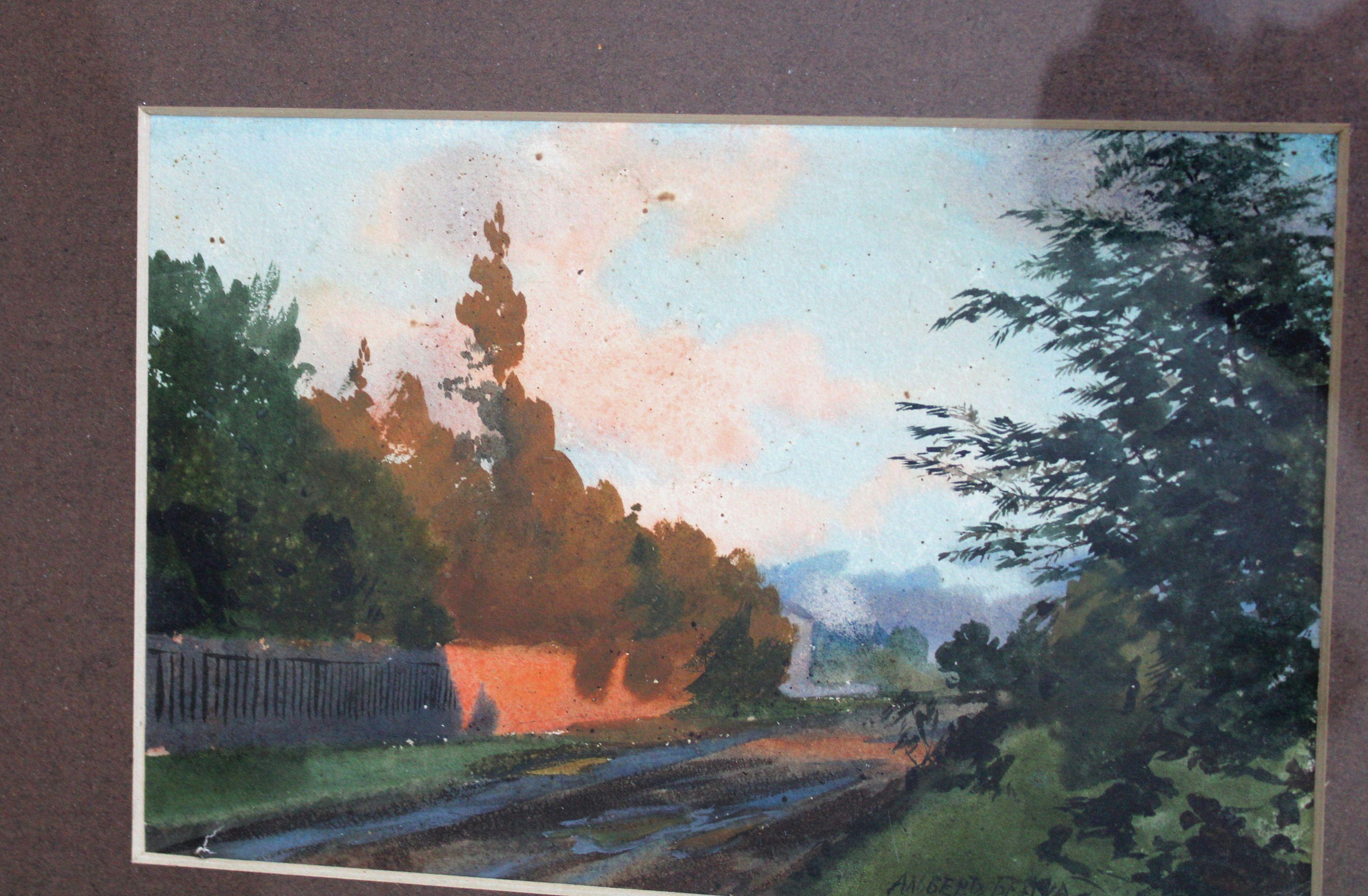 Road à Peterhof. - Réalisme Art par Albert  Benois