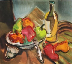 Still life  1975. Paper, watercolor, 46x52 cm
