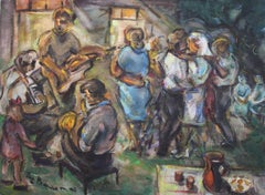 Mariage à la campagne  Papier, aquarelle, 54x74 cm