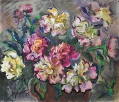 Peonie. Magia d'estate  1985. Carta, acquerello, 61,5x73 cm