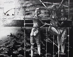 Akinesie  Papier/Radierung, 14x18 cm, 1989