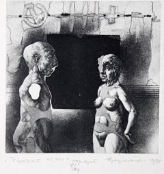 Ritratto VI, VII, carta/incisione, 9,8x9,8 cm, 1989