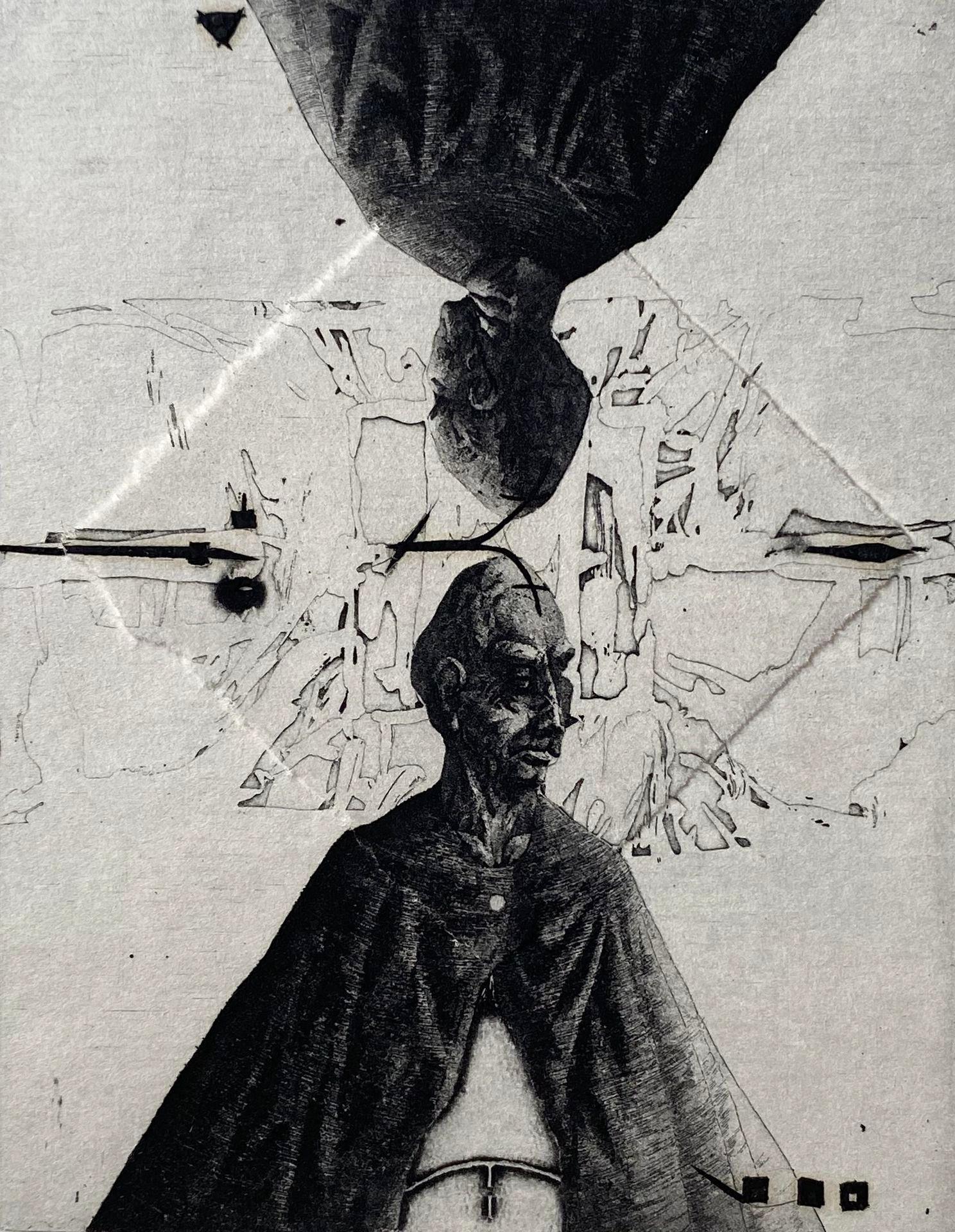 Vorderseite/Rückseite, Papier/Radierung, 41/99, 9,5x7,5 cm, 1988