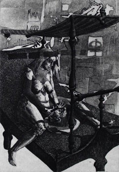 Judith III, papier/gravure, 13,5x9,5 cm, 1987