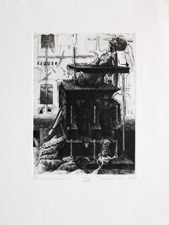 Monumento XI, papel/grabado, 13,5x10 cm