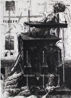 Monument XI, papier/gravure, 13,5x10 cm