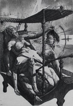 Judith I, Papier/Radierung, 13,5x9,5 cm, 1987