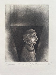 Portrait III, paper/etching, 9.8x7 cm, 1984