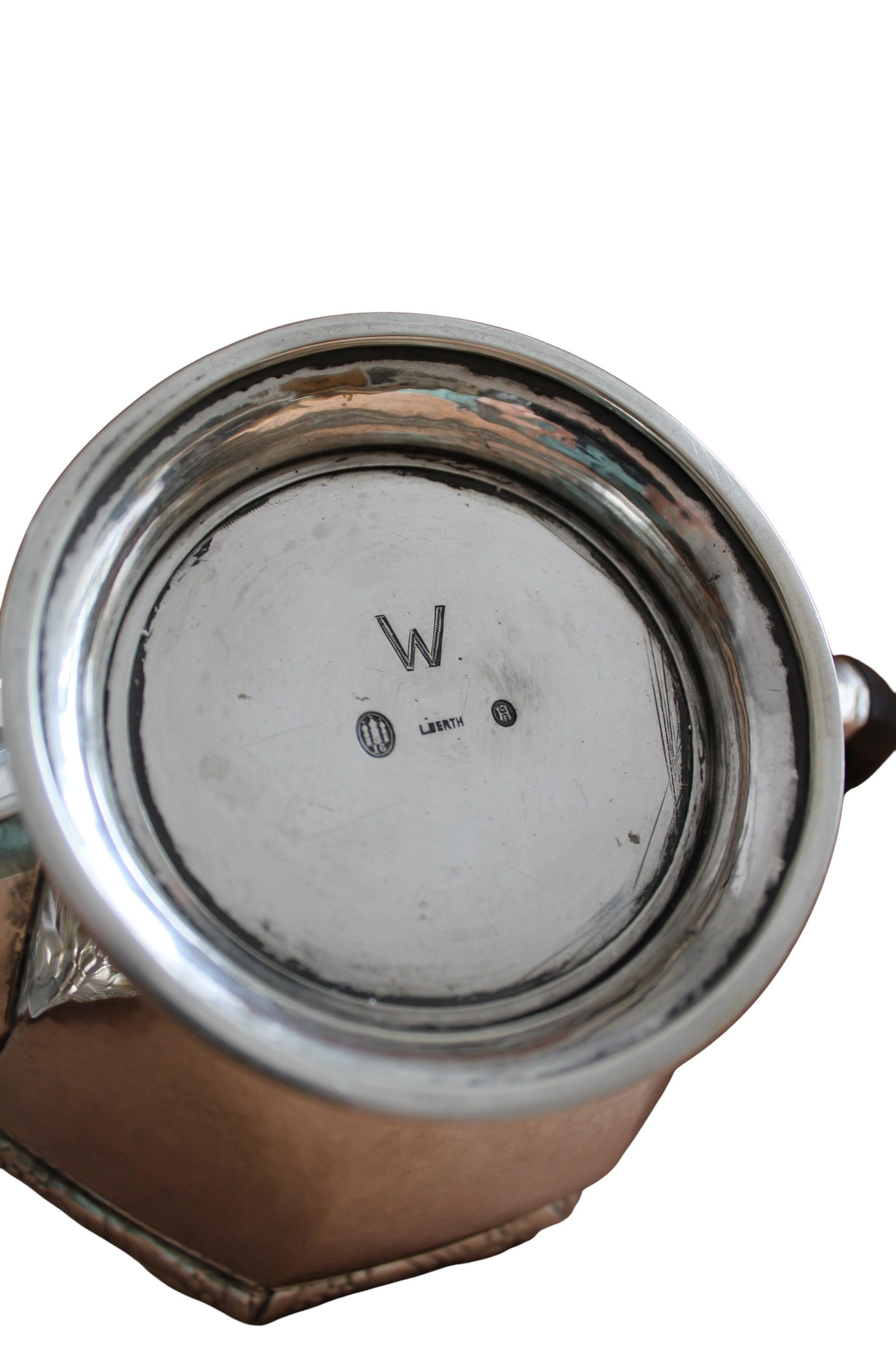 Antique art deco Sterling Silver tea service For Sale 1