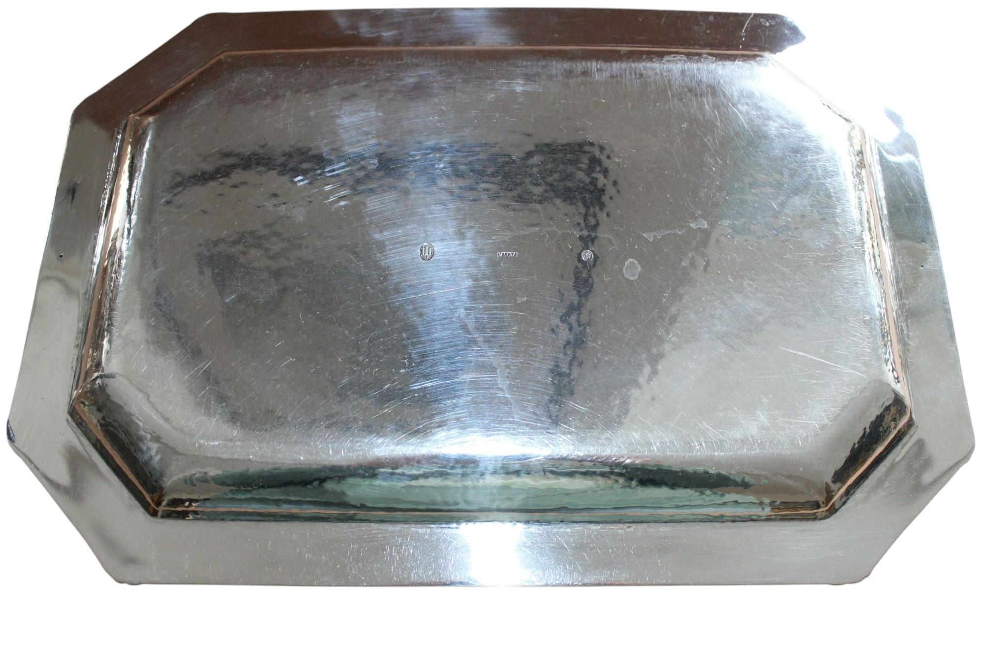 Antique art deco Sterling Silver tea service For Sale 9