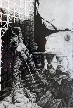 Le jardin de Sade  papier/gravure, 56/61, 24x16 cm