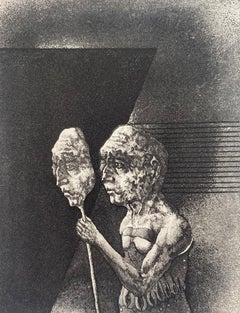 V.I.I.  papier/gravure, 9,8x7,2 cm, 1986