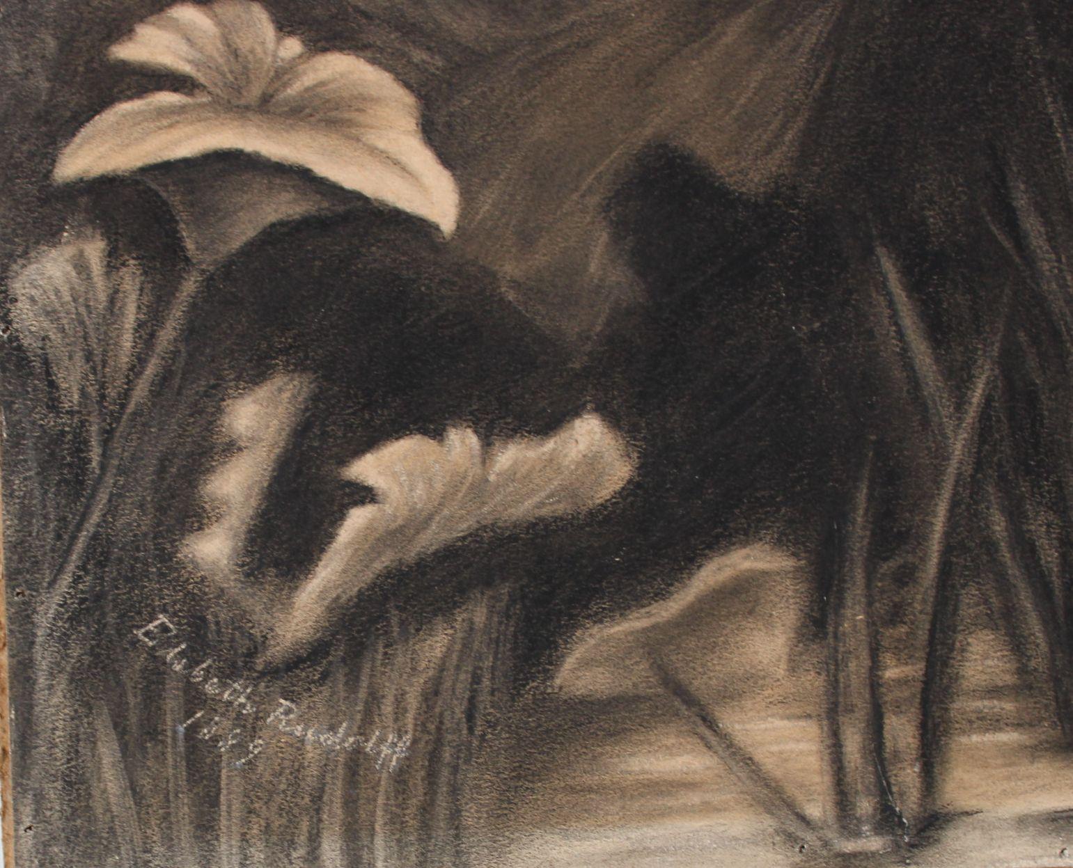 Elsbeth Rudolff(1861-1945) Ohne Titel, Papier/Mischtechnik, 76x50cm, 1889 im Angebot 6