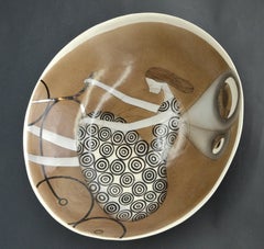 The Bicycle Fey. Handmade stoneware bowl. h 7.5 cm; d 36 cm